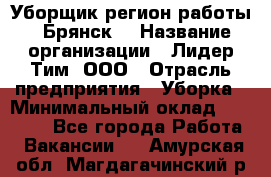 Уборщик(регион работы - Брянск) › Название организации ­ Лидер Тим, ООО › Отрасль предприятия ­ Уборка › Минимальный оклад ­ 32 000 - Все города Работа » Вакансии   . Амурская обл.,Магдагачинский р-н